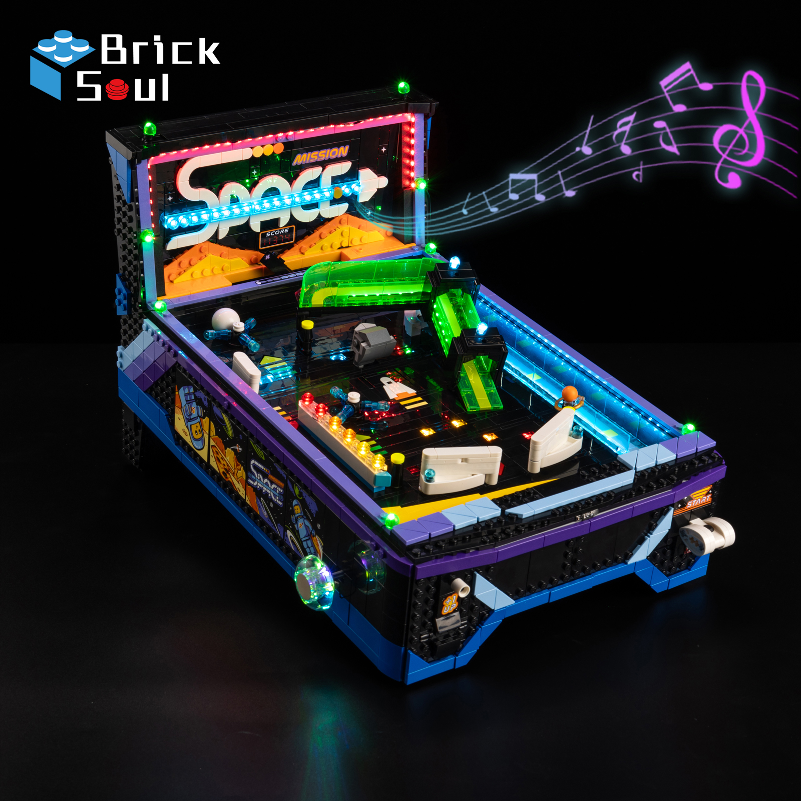 Pinball Machine - BrickSoul Led Light Kit Suitable for