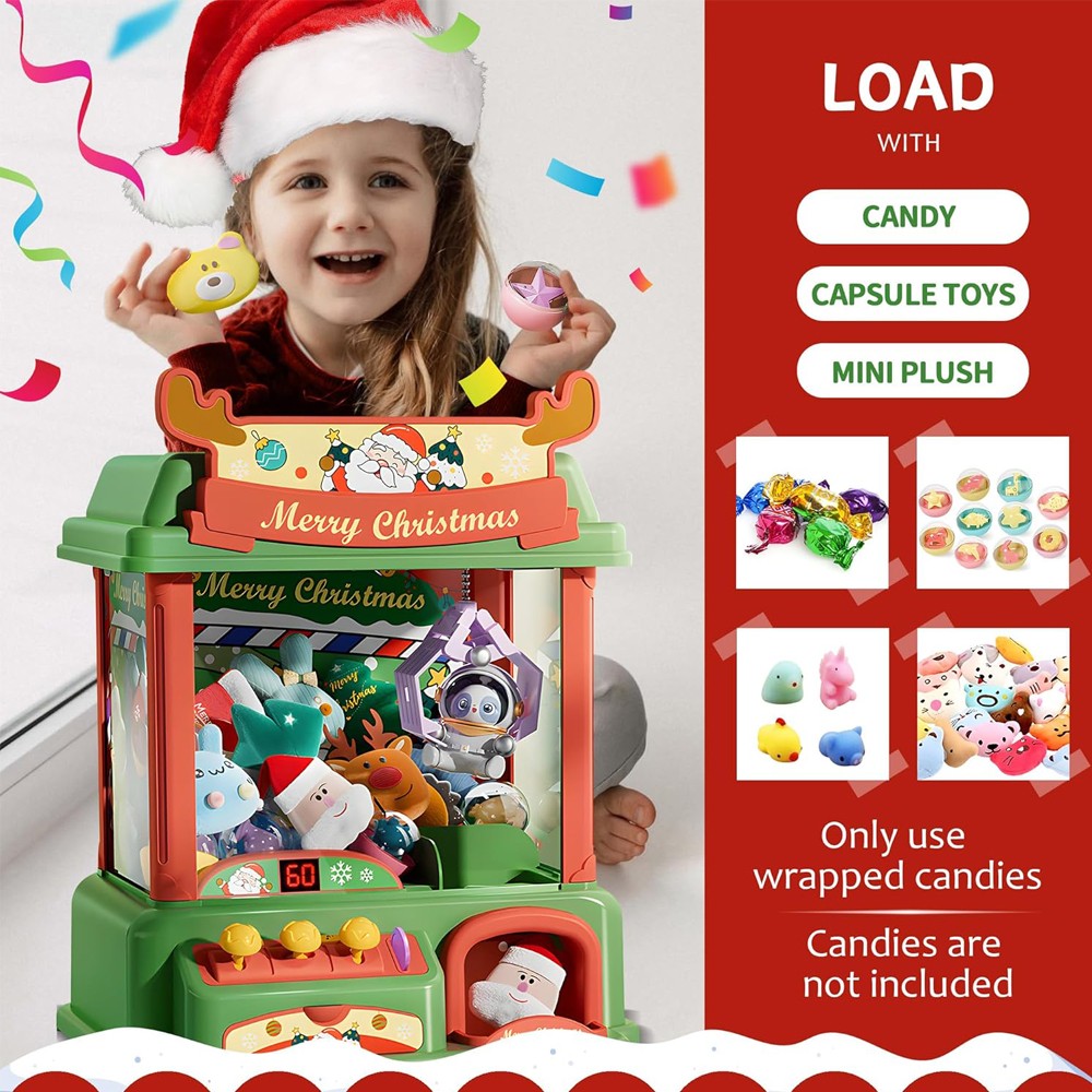 Christmas Claw Machine For Kid - Arcade Vending Machines reseña y precio