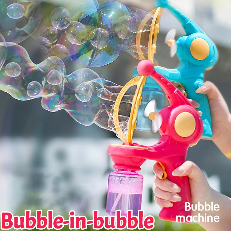 Automatic Bubble Gun Blowing E - Bubble Gum Machine reseña y precio