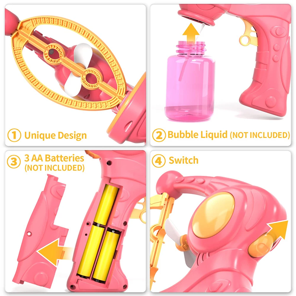 Automatic Bubble Gun Blowing E - Bubble Gum Machine reseña y precio