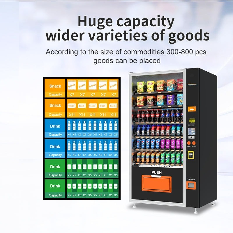 Drinks and Snacks Touch Screen - Commercial Vending Machine reseña y precio