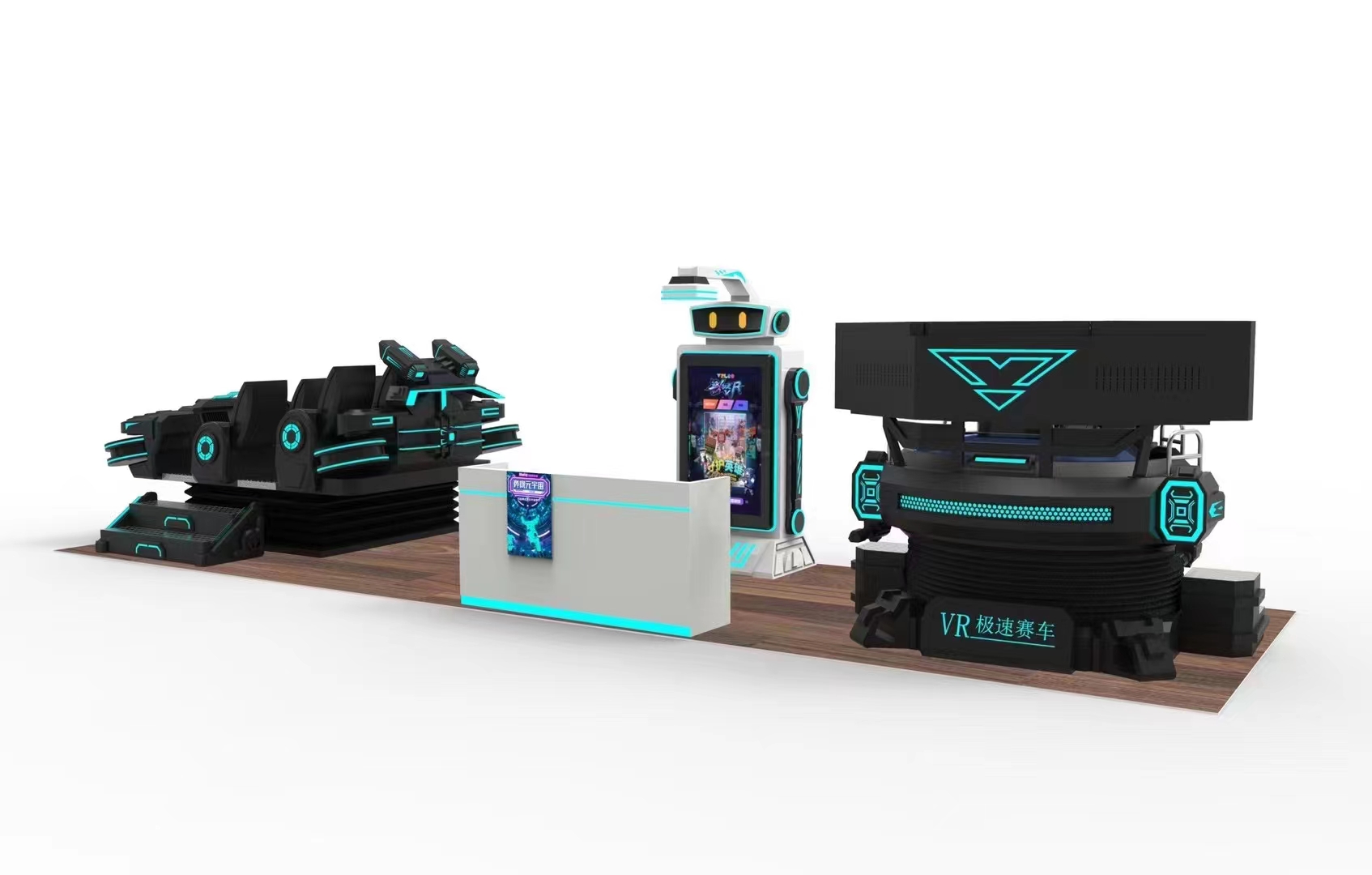 High Quality Theme Park 4 Seat - 9D Vr Simulator reseña y precio