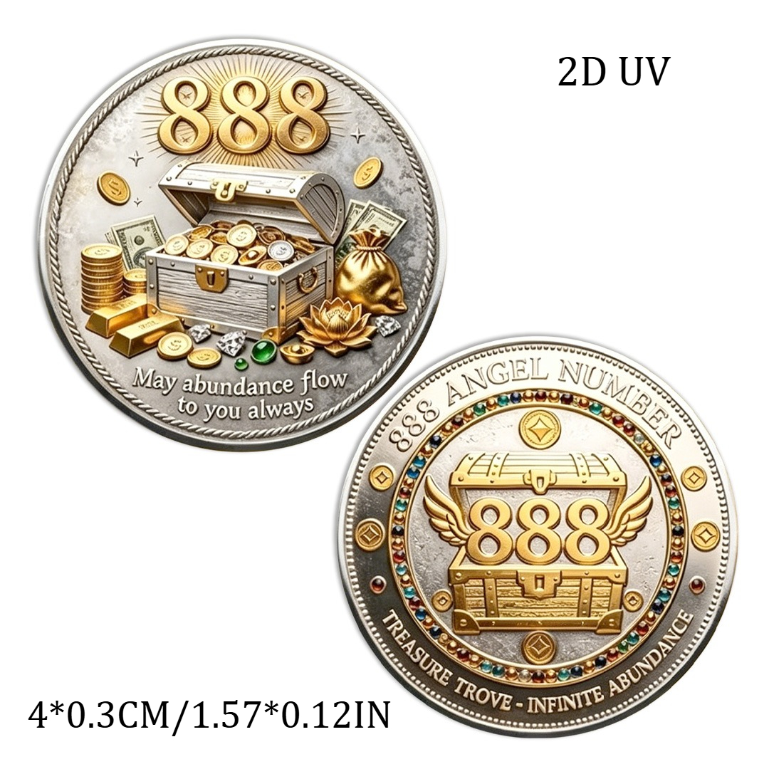 2D Gold Silver Plated 888 Ange - Token Coin Mechanism reseña y precio