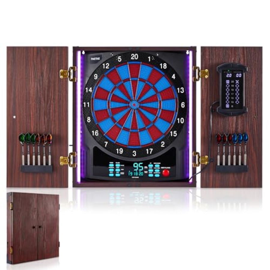 Electronic Dart Board with Cab - Electronic Dartboard Cabinet reseña y precio