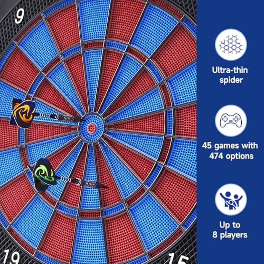 Electronic Dart Board with Cab - Electronic Dartboard Cabinet reseña y precio