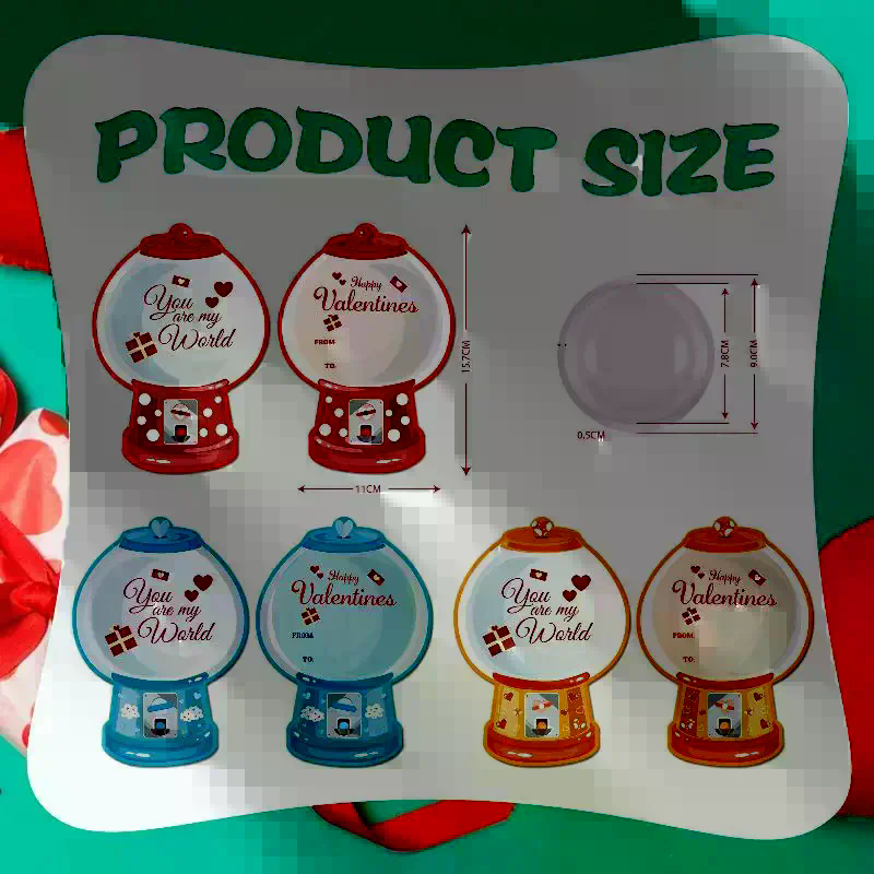 18/36 Pcs DIY Valentines Candy - Bubble Gum Machine reseña y precio