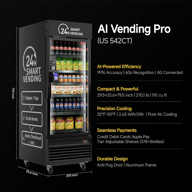 Customized Smart Open-Front Ve - Open Vending Machine reseña y precio