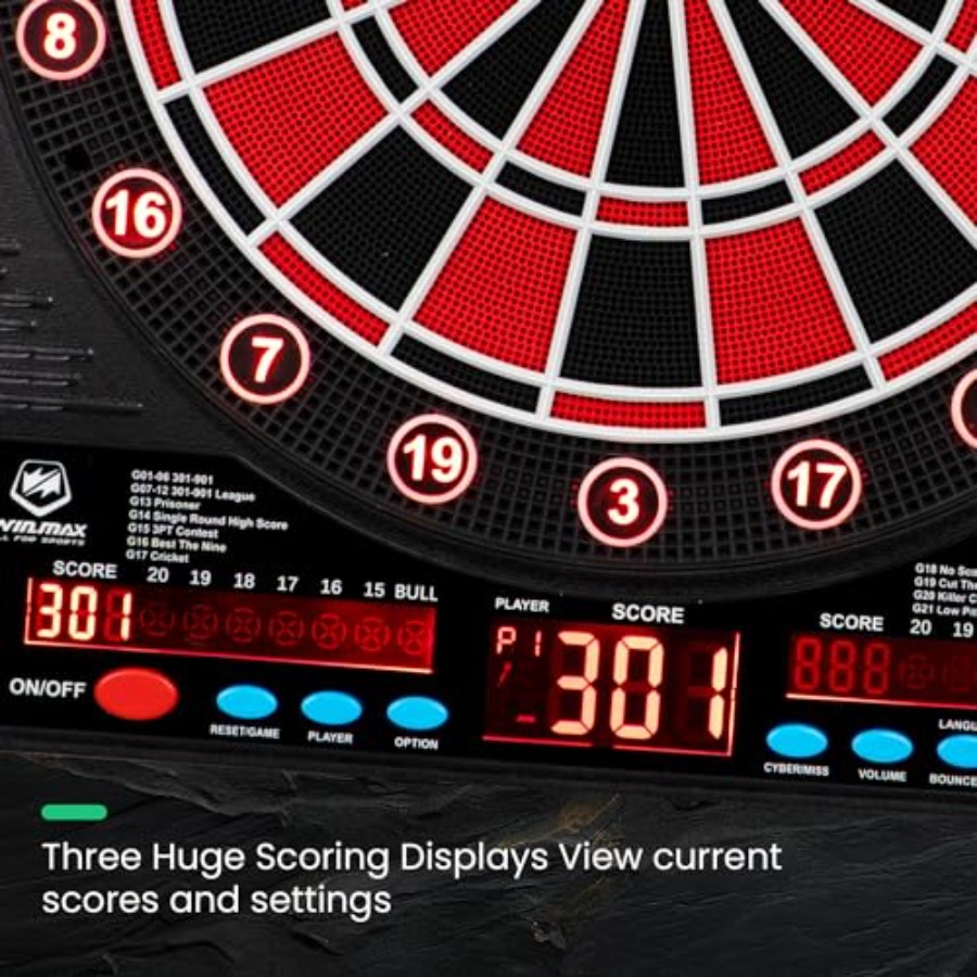 Electronic Dart Board LED Elec - Electronic Dartboard Cabinet reseña y precio