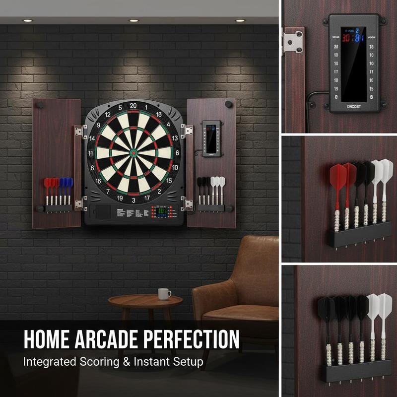 Dartboard and cabinet set Home - Electronic Dartboard Cabinet reseña y precio