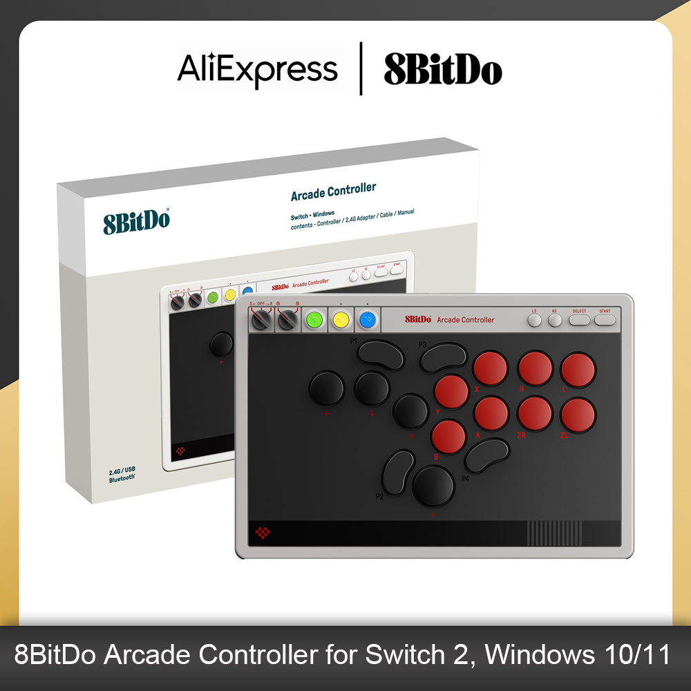 8BitDo All-Button Arcade Contr - Arcade Button Pcb reseña y precio