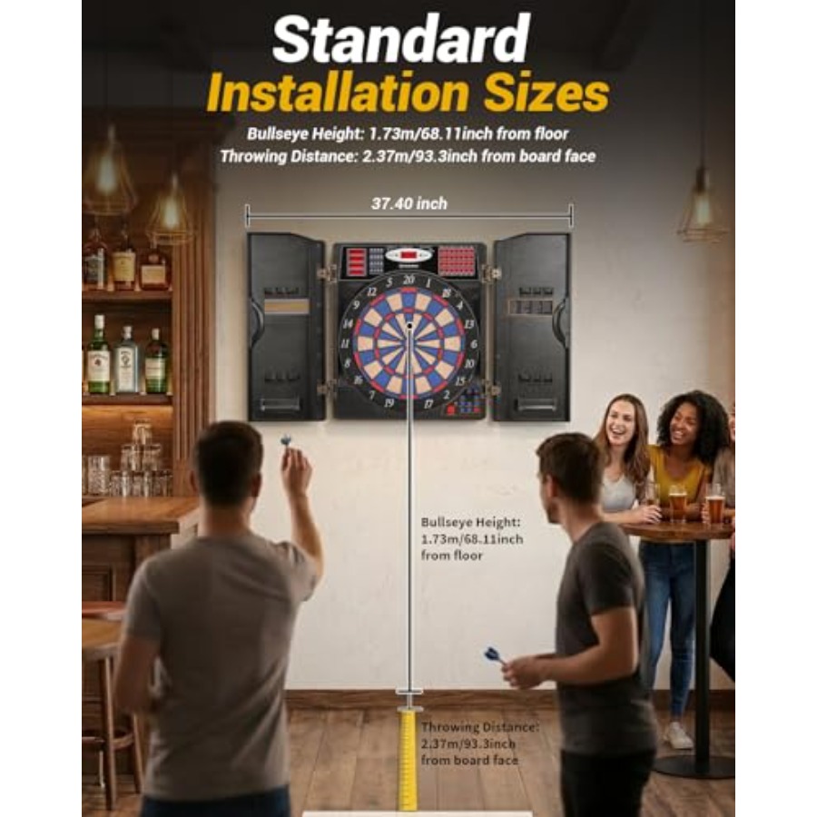 Electronic Dart Board Set, Sof - Electronic Dartboard Cabinet reseña y precio