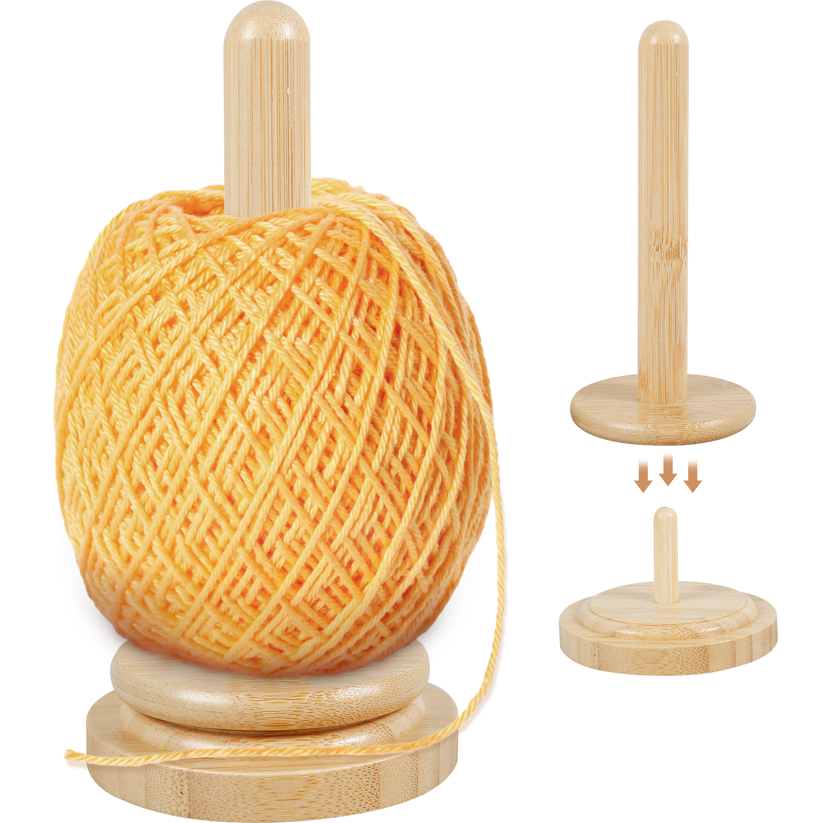 ​Wooden Yarn Holder Rotatable  - Skee Ball Arcade reseña y precio