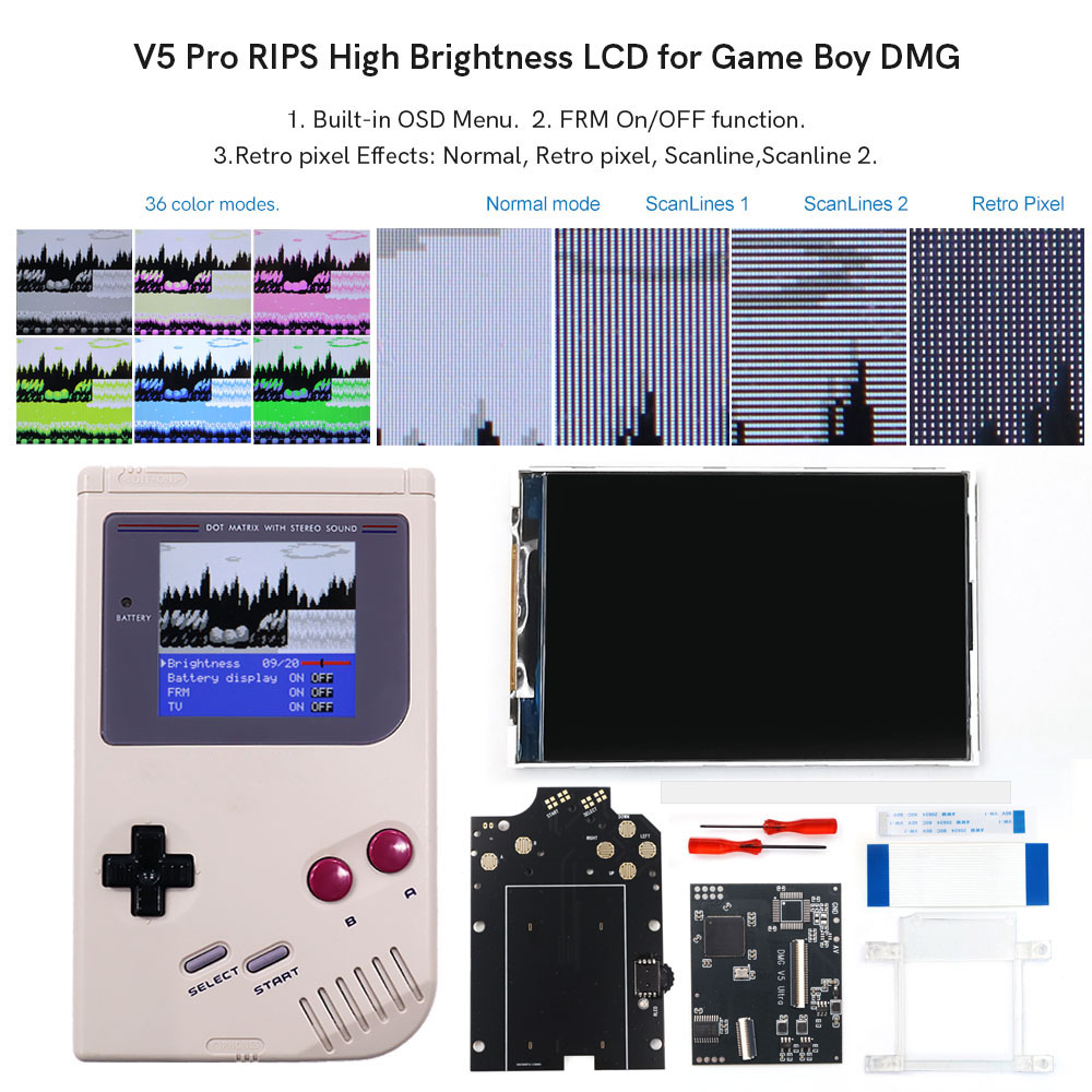 HISPEEDIDO For GB Dmg V5 Pro 3 - Lcd Screen Arcade reseña y precio