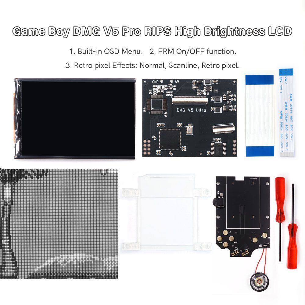HISPEEDIDO For GB Dmg V5 Pro 3 - Lcd Screen Arcade reseña y precio