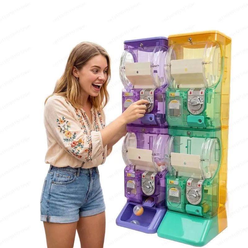 Transparent White Two Tier Gas - Arcade Vending Machines reseña y precio