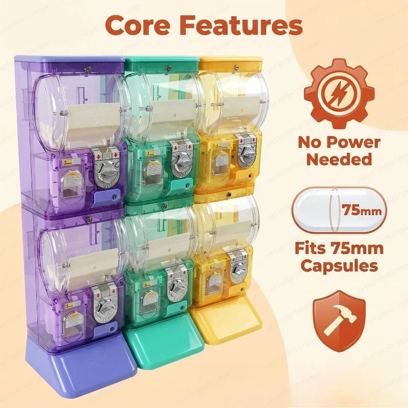 Transparent White Two Tier Gas - Arcade Vending Machines reseña y precio
