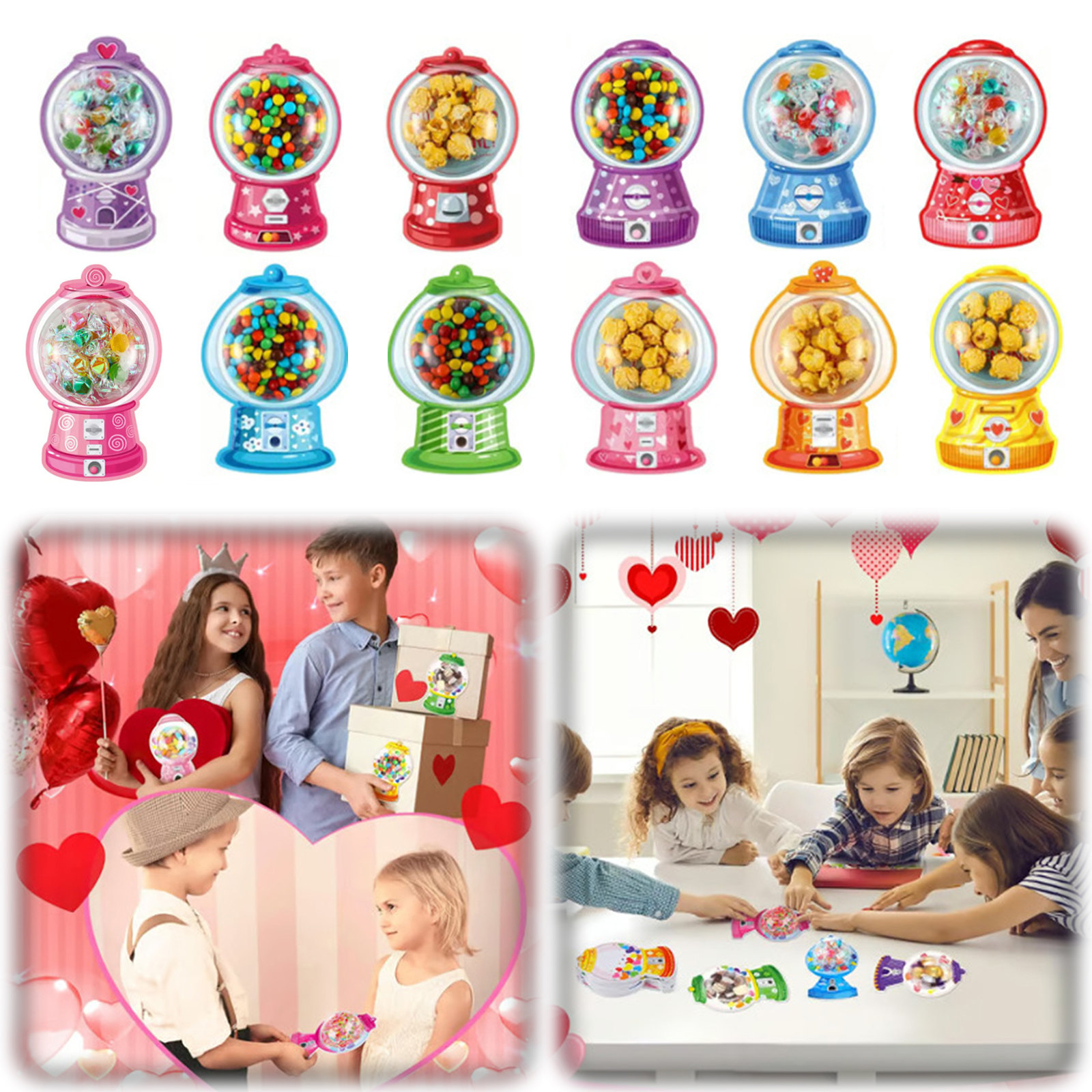 36/18 Pack Valentine Greeting  - Bubble Gum Machine reseña y precio