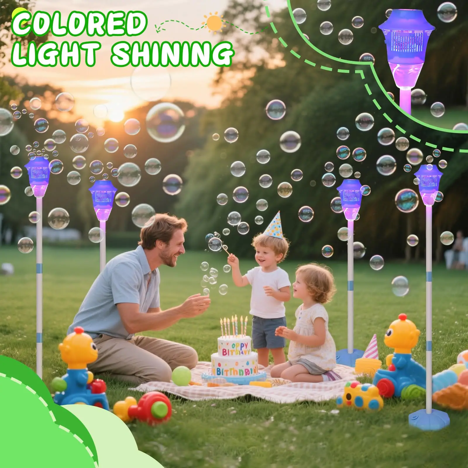 Stand Bubble Machine with Ligh - Bubble Gum Machine reseña y precio