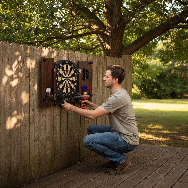Dartboard and cabinet set Home - Electronic Dartboard Cabinet reseña y precio