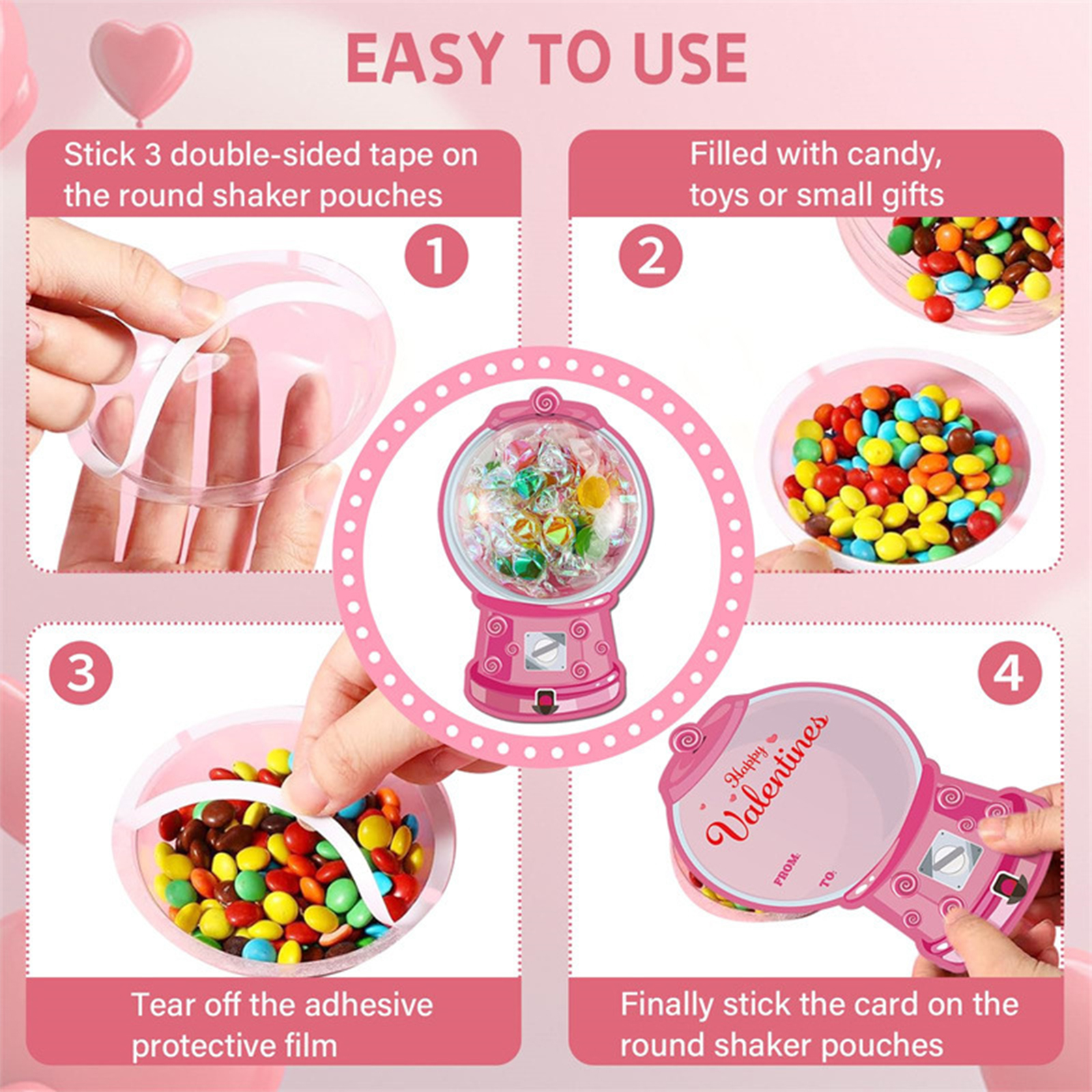 18/36 Pack Valentine Candy Hol - Bubble Gum Machine reseña y precio