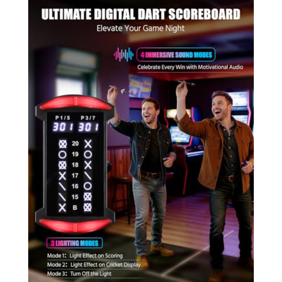 Electronic Dart Board, Electri - Electronic Dartboard Cabinet reseña y precio
