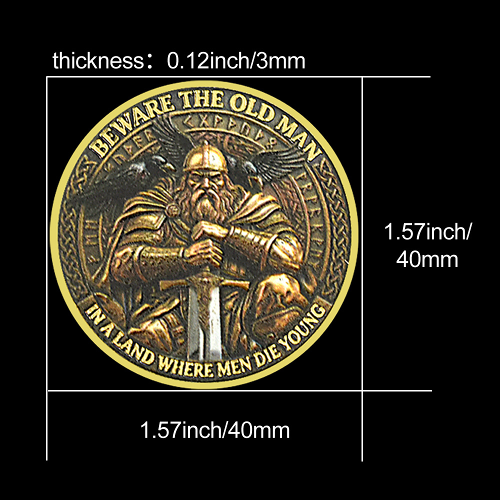 Viking Warrior Odin Coin Victo - Token Coin Mechanism reseña y precio