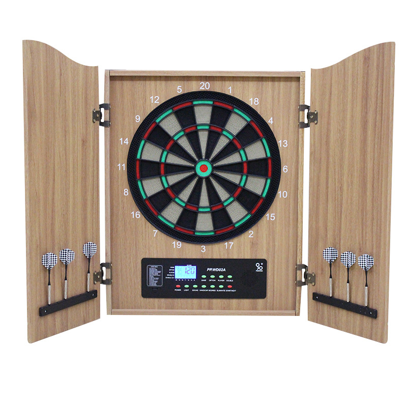 Luxury wooden electronic dart  - Electronic Dartboard Cabinet reseña y precio