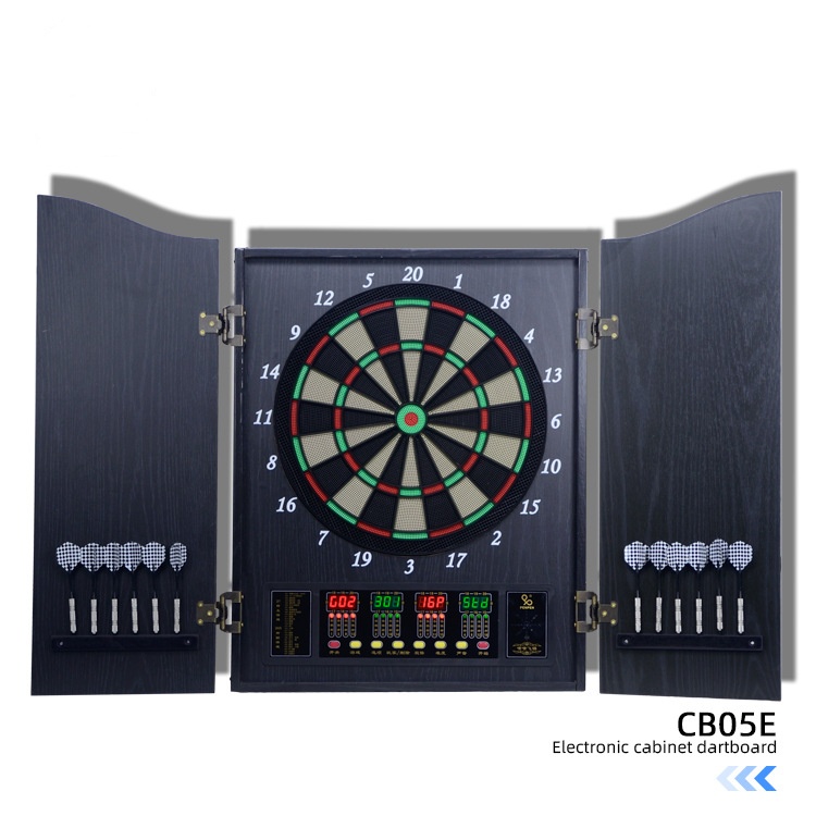 Luxury wooden electronic dart  - Electronic Dartboard Cabinet reseña y precio
