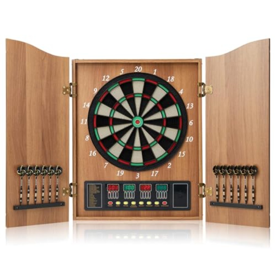 Electronic Dart Board Cabinet  - Electronic Dartboard Cabinet reseña y precio