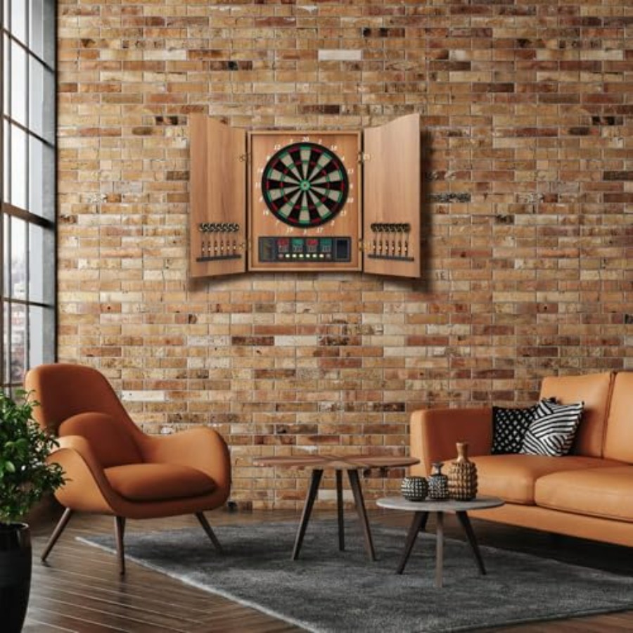 Electronic Dart Board Cabinet  - Electronic Dartboard Cabinet reseña y precio