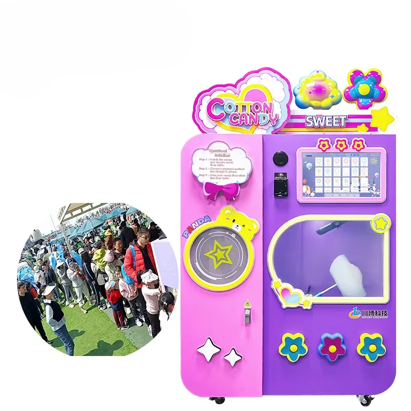 Customized Cotton Candy Vendin - Commercial Vending Machine reseña y precio