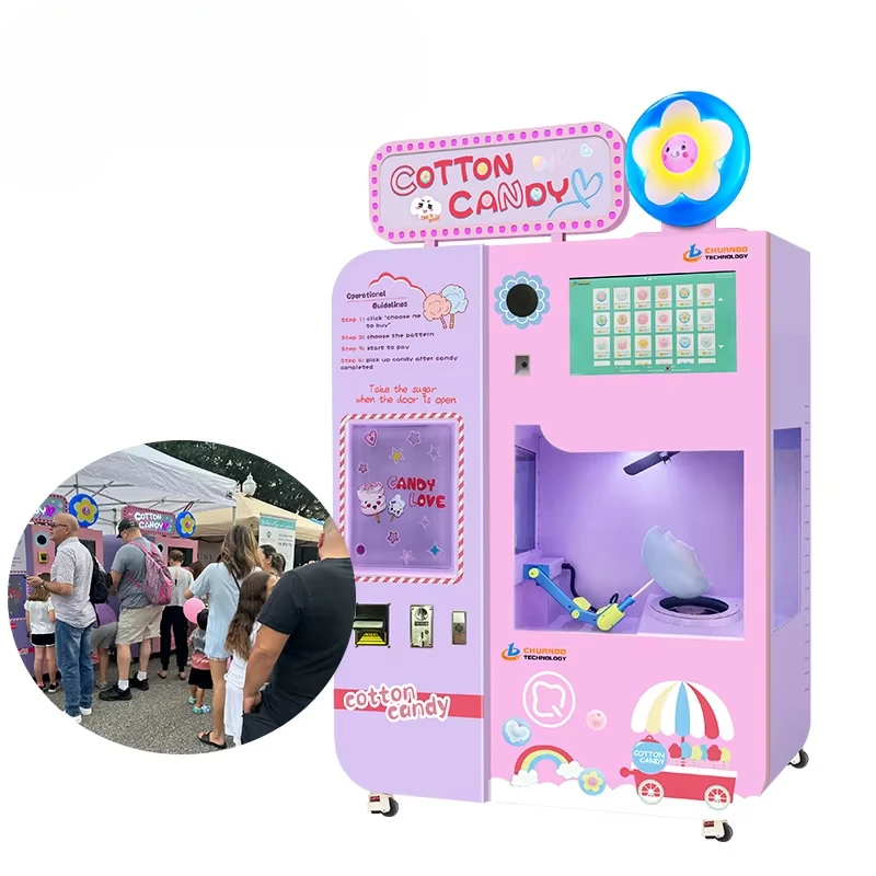 Customized Cotton Candy Vendin - Commercial Vending Machine reseña y precio