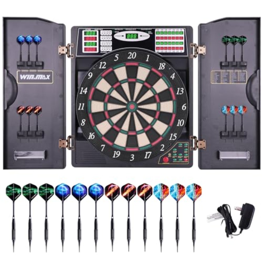 Electronic Dart Board with Cab - Electronic Dartboard Cabinet reseña y precio