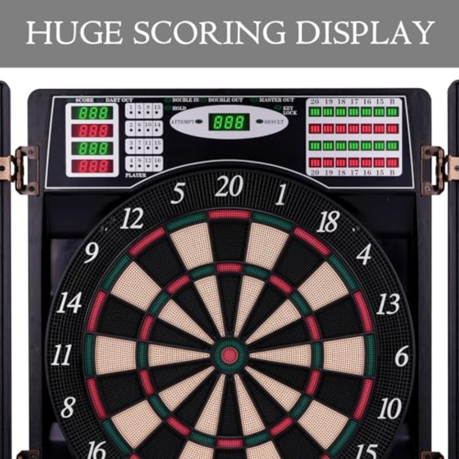 Electronic Dart Board with Cab - Electronic Dartboard Cabinet reseña y precio