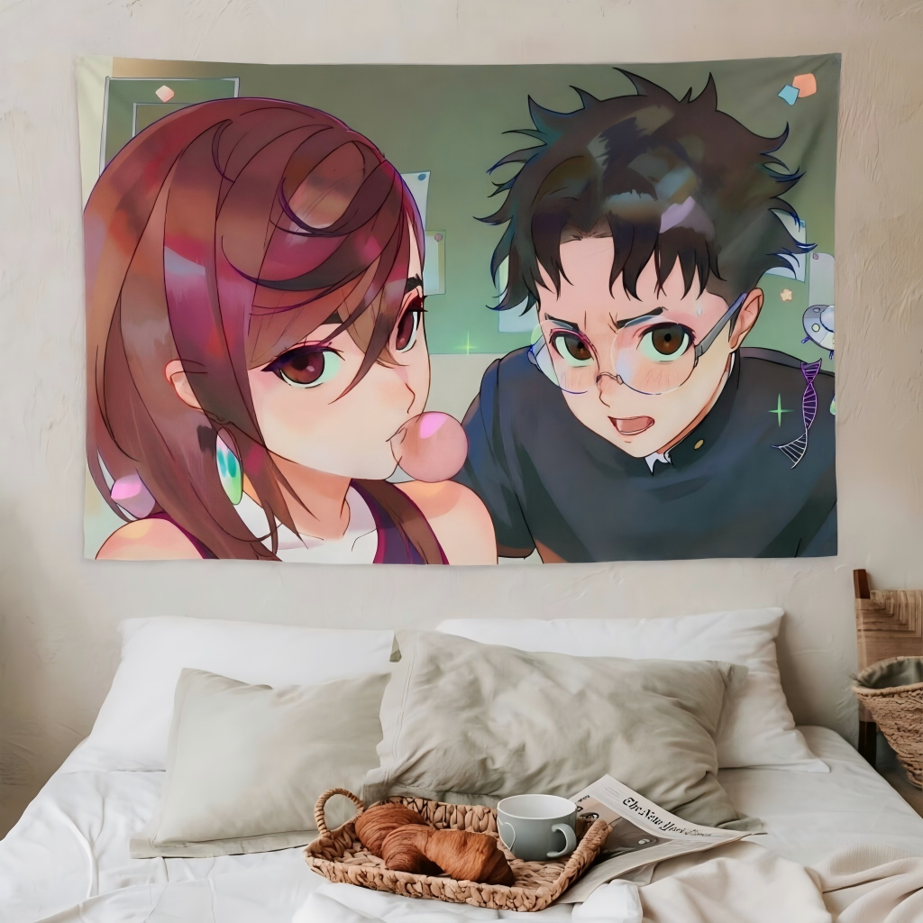 Cute Couple Tapestry Bubble Gu - Bubble Gum Machine reseña y precio